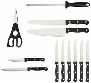 Amazon Basics 14-Piece Knife Set with Block Review